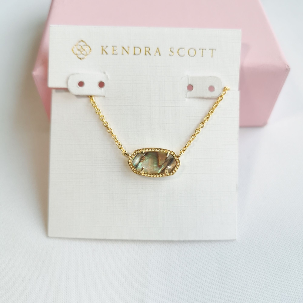 Kendra Scott Gold Elisa Abalone Shell Pendant Necklace
